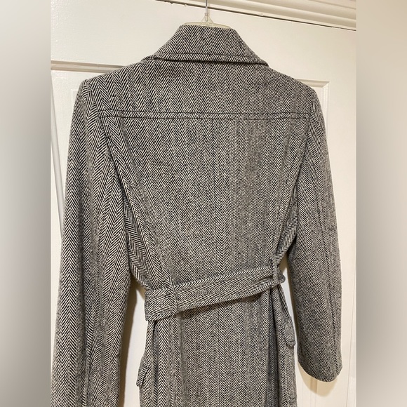 Thailan Womens Grey white marked wool peacoat jacket - Picture 7 of 9